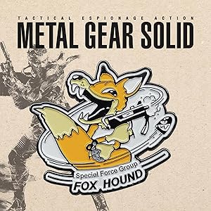FOX HOUNDロゴ ランチケース L GEAR コナミスタイル限定 Amazon.com: Metal Gear Solid Limited Edition Pin Badge